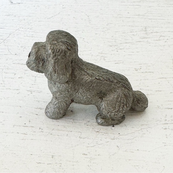 Vintage Rawcliffe Pewter Miniature Figurine Dog Signed P Davis 1986 - Picture 3 of 11